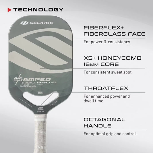 2025 Selkirk Collection Pickleball Paddle | Amped Pro | Amped Control | Pickleball Paddle with Polypropylene X5+ 16mm Core